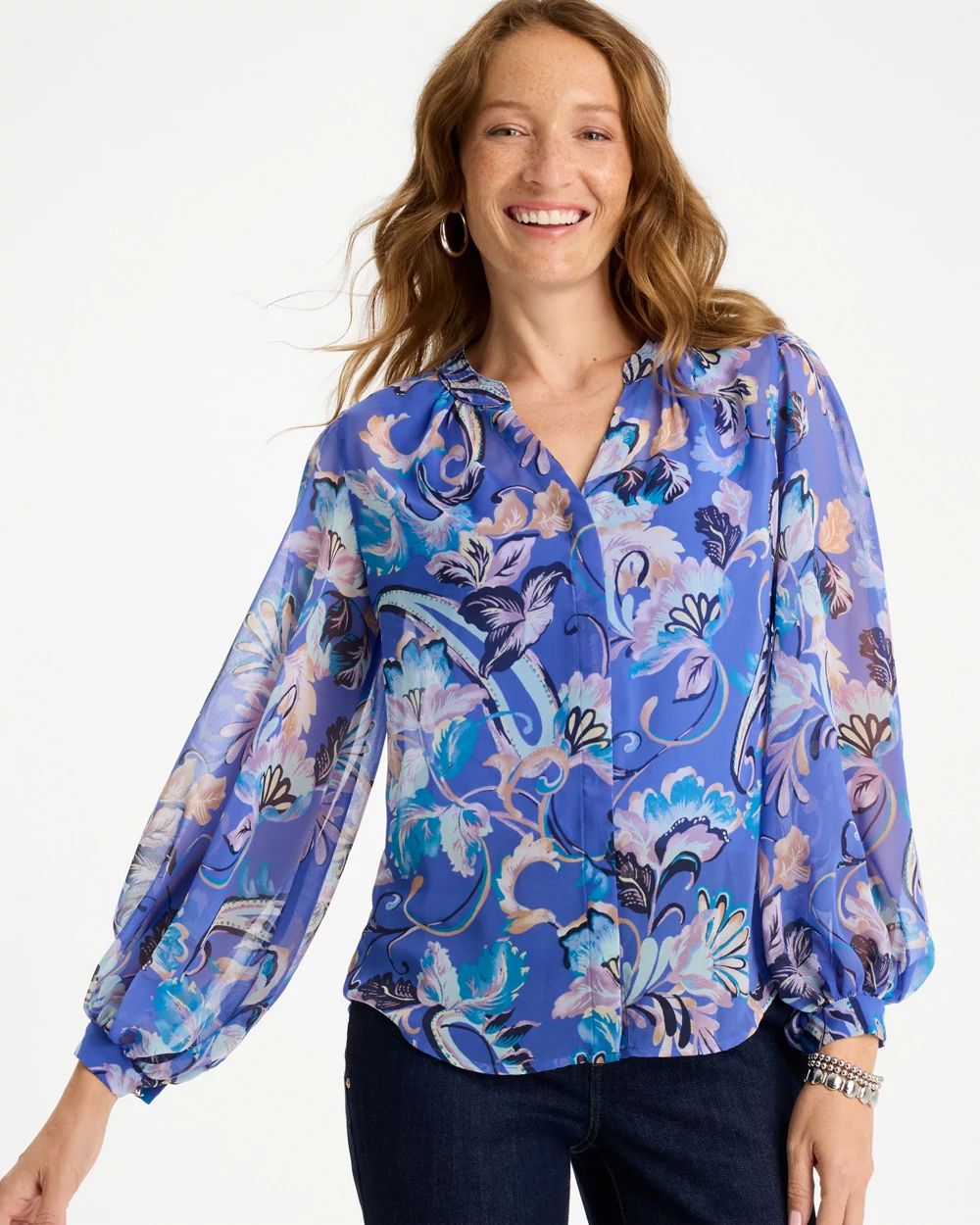 Georgette Paisley Blouse | Chico's